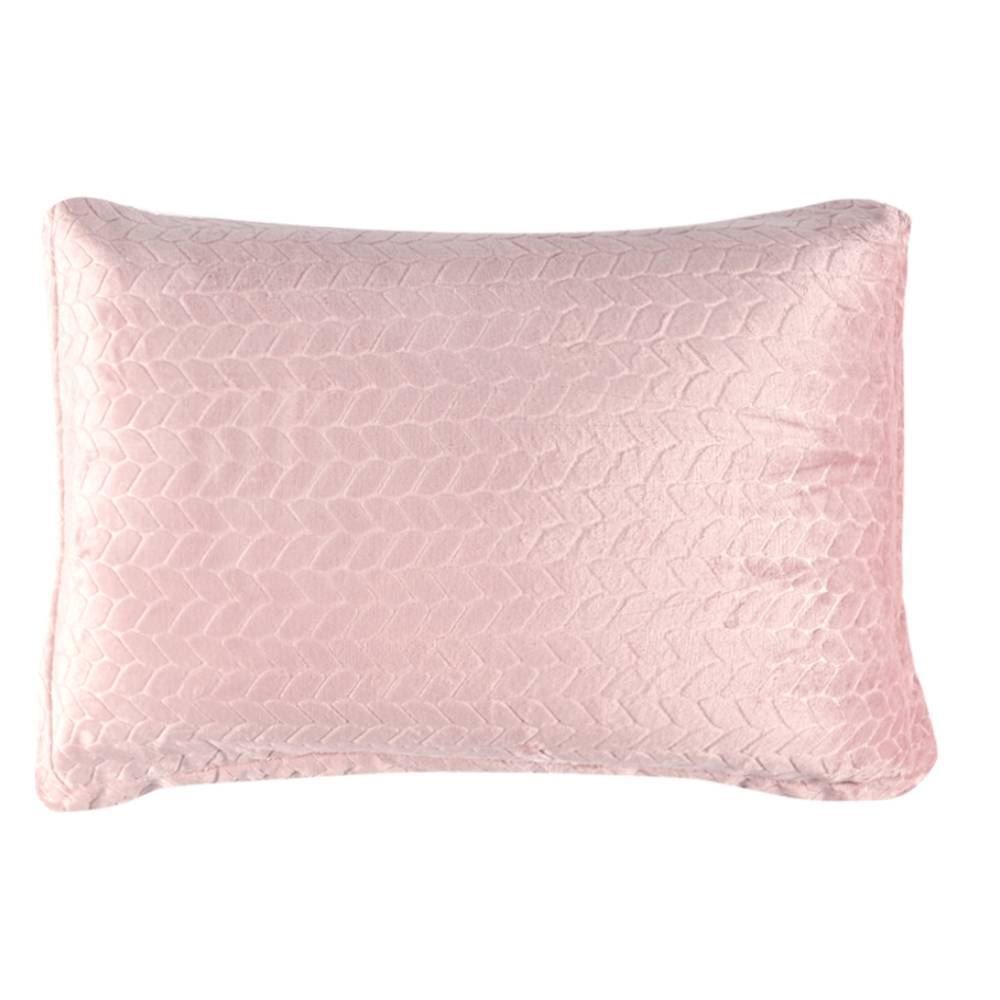 Porta Travesseiro Provence Plush Havan Casa - Rosa Malva