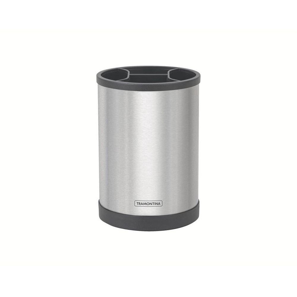 Porta Utensílios Giratório Plurale Tramontina - Aço inox