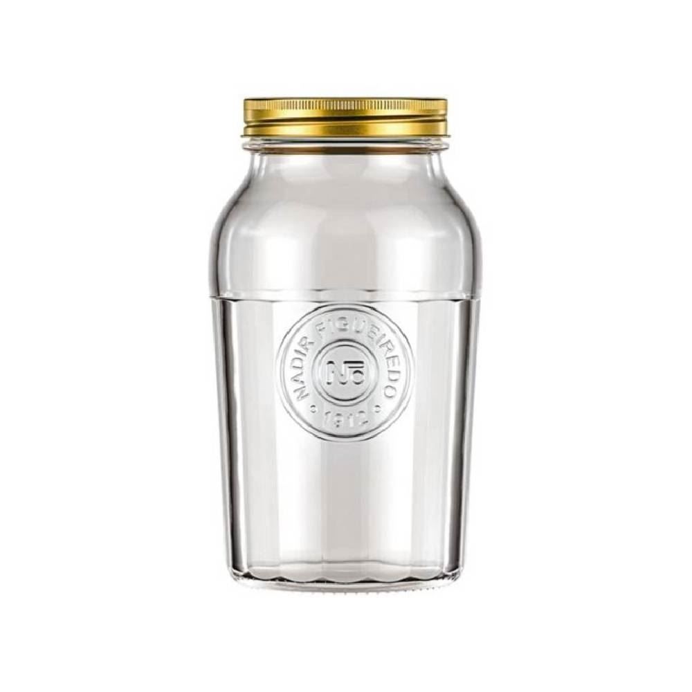 Pote De Vidro Americano Vintage 1,5 Litros Marinex - Transparente