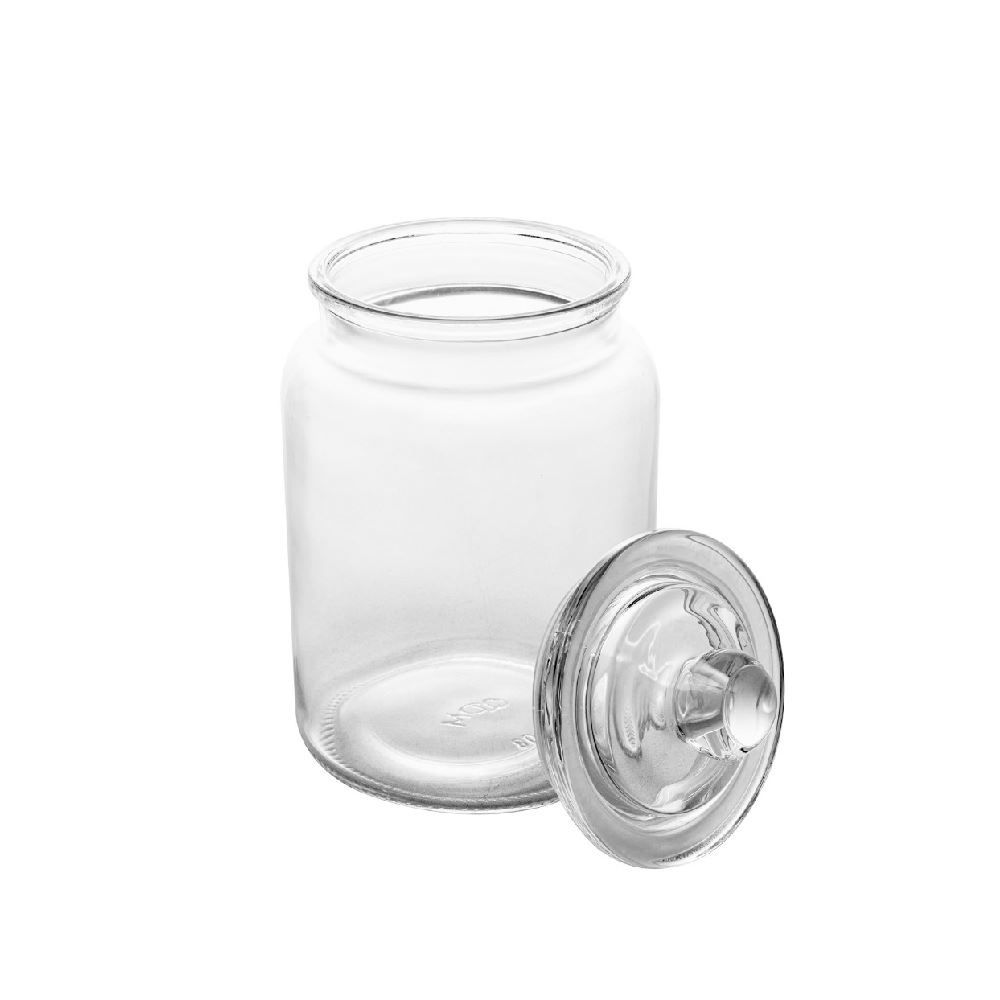 Pote De Vidro Com Tampa Arena Lyor 750 Ml - Transparente