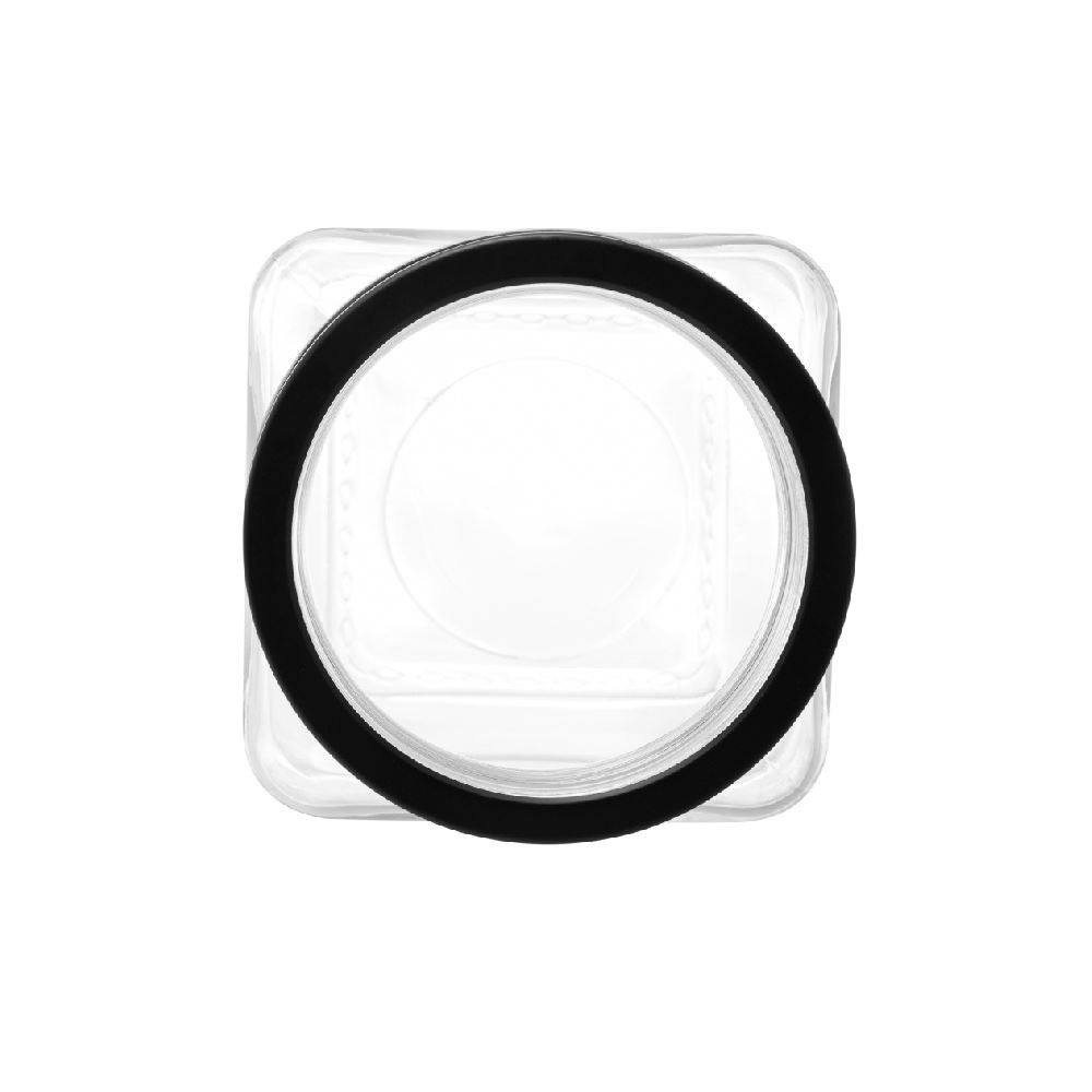 Pote De Vidro Com Tampa Lyor 800 Ml - Preto 