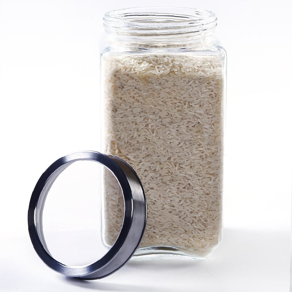 Pote De Vidro Com Tampa Gastro Lyor 2,2L - Prata