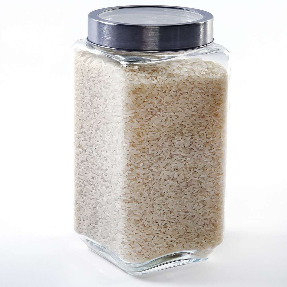 Pote De Vidro Com Tampa Gastro Lyor 2,2L - Prata