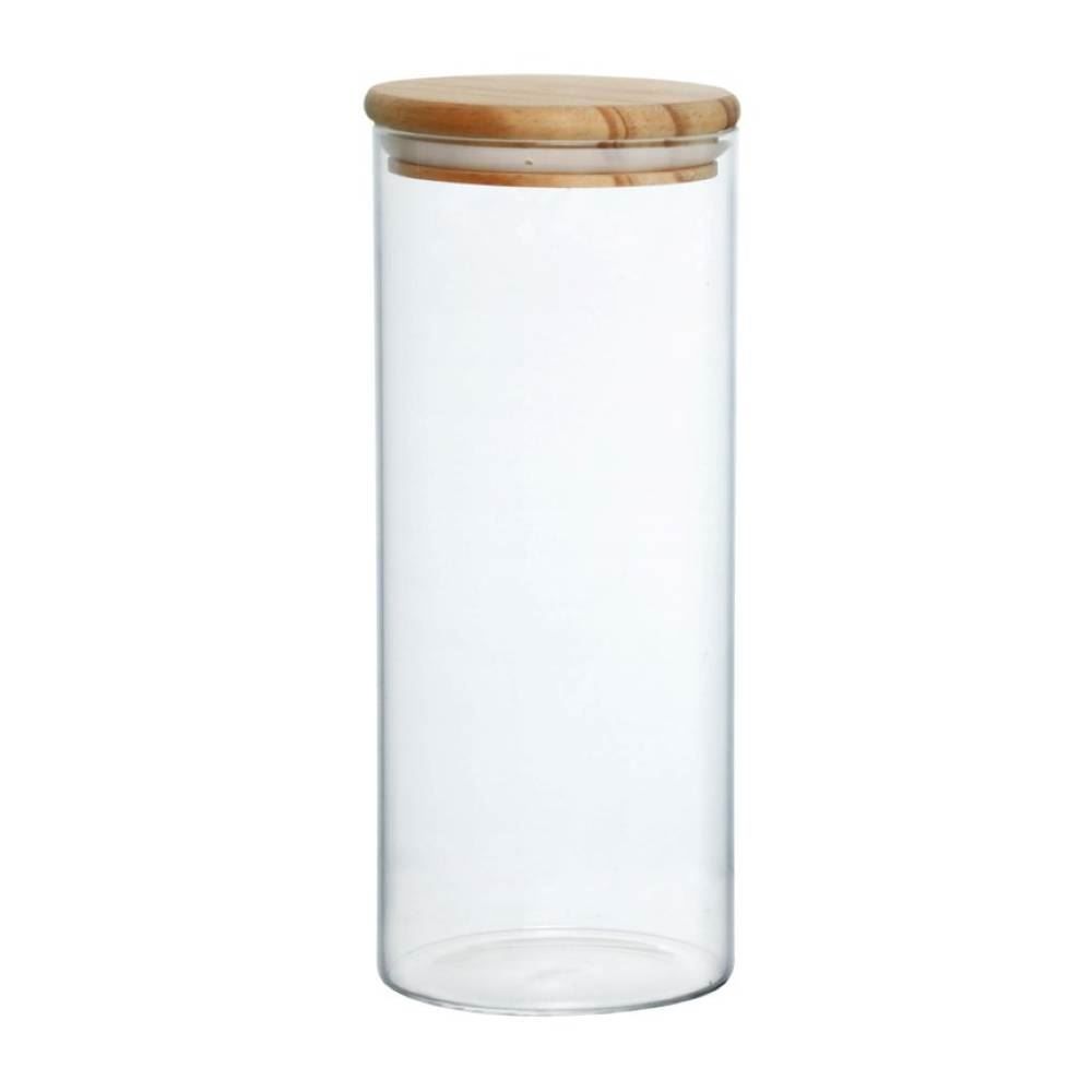 Pote De Vidro Hermético Com Tampa De Bambu Hauskraft 1,2L - Liege