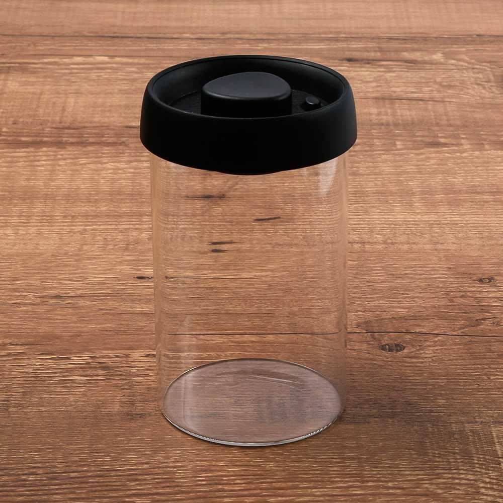 Pote Hermético Com Tampa A Vácuo Havan Casa 1 Litro - Preto 