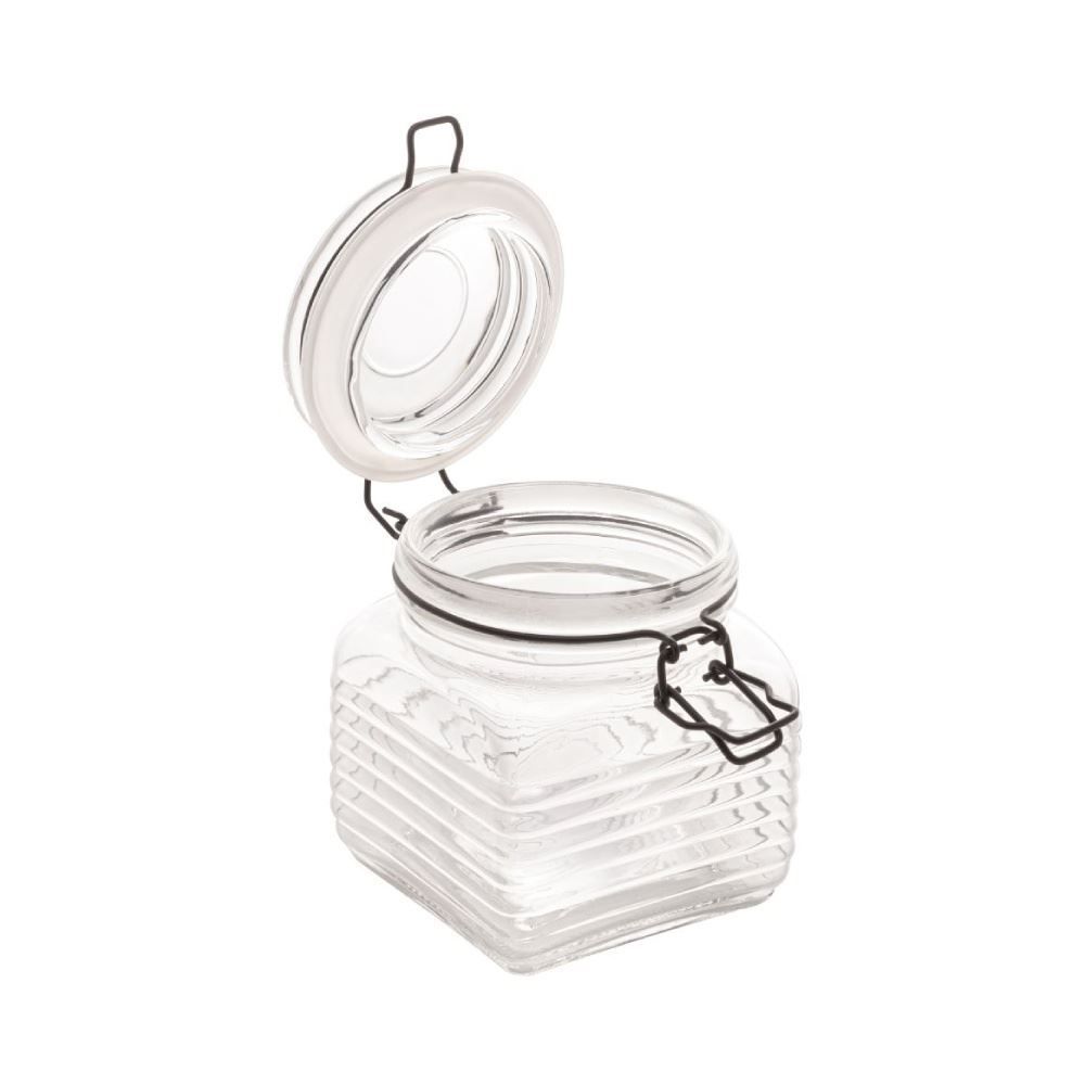 Pote Hermético Quadrado Lyor 750 Ml - Preto