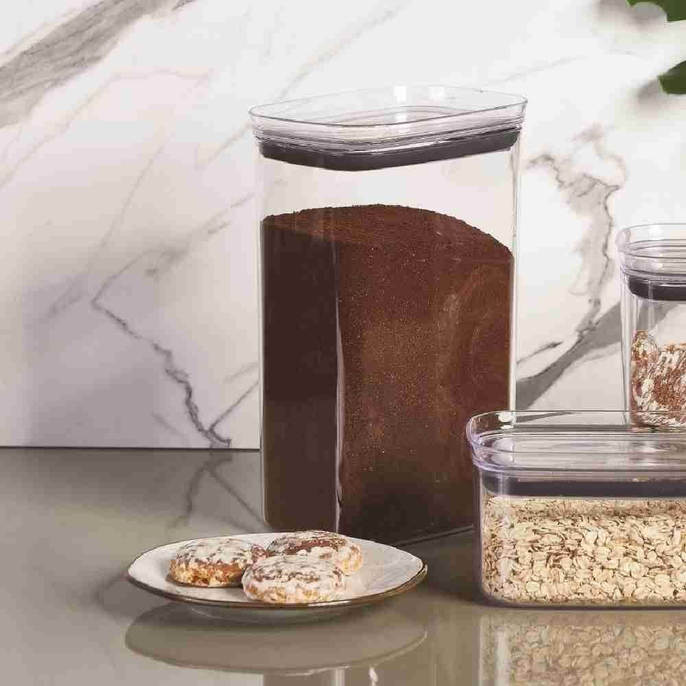 Pote Hermético Retangular Block Ou 2,3 Litros - Natural