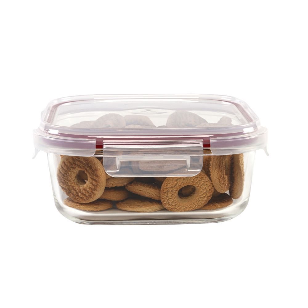 Pote Hermético Quadrado Havan Casa 1,2 Litros - Vidro Transparente 