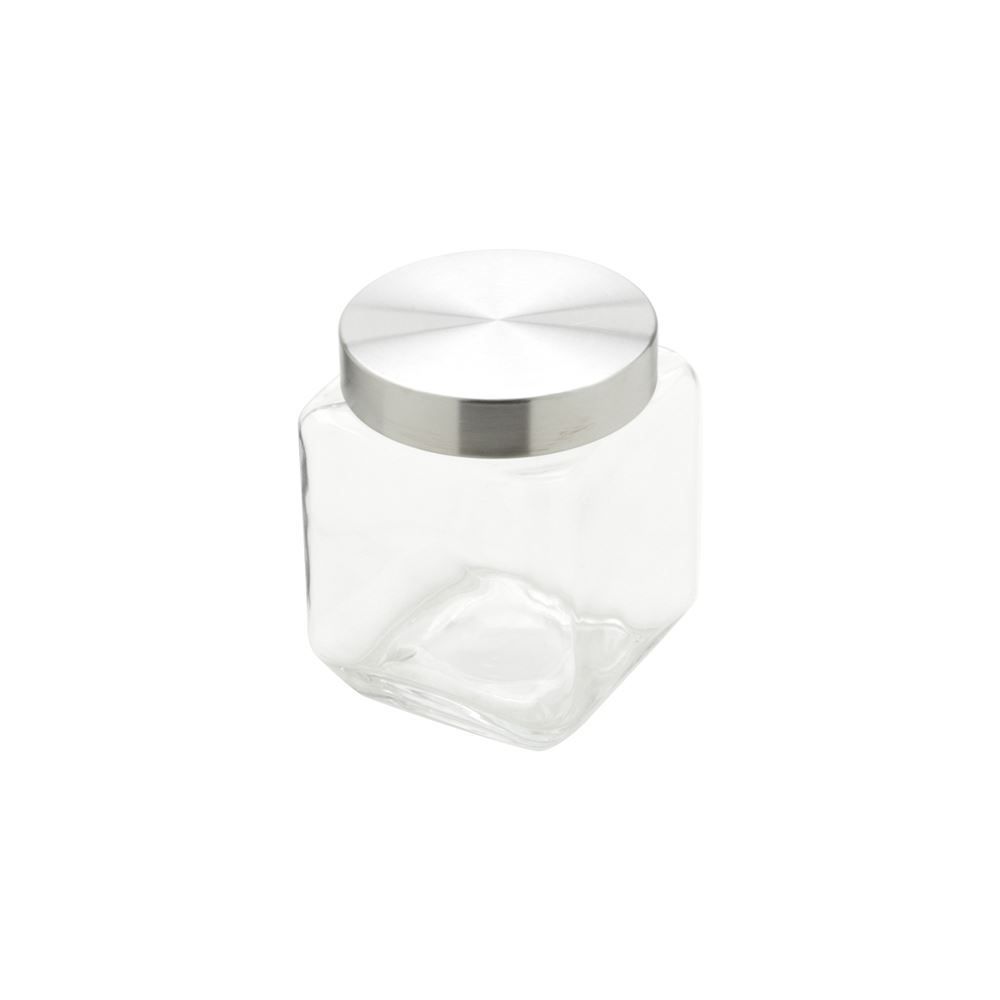 Pote De Vidro Quadrado Wolff 1,2 Litros - Vidro