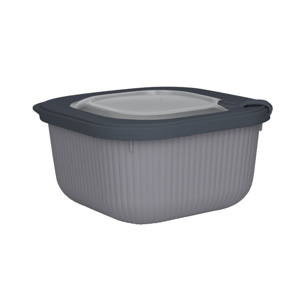 Pote Quadrado Camerata Havan Casa 1,8 Litro - Cinza