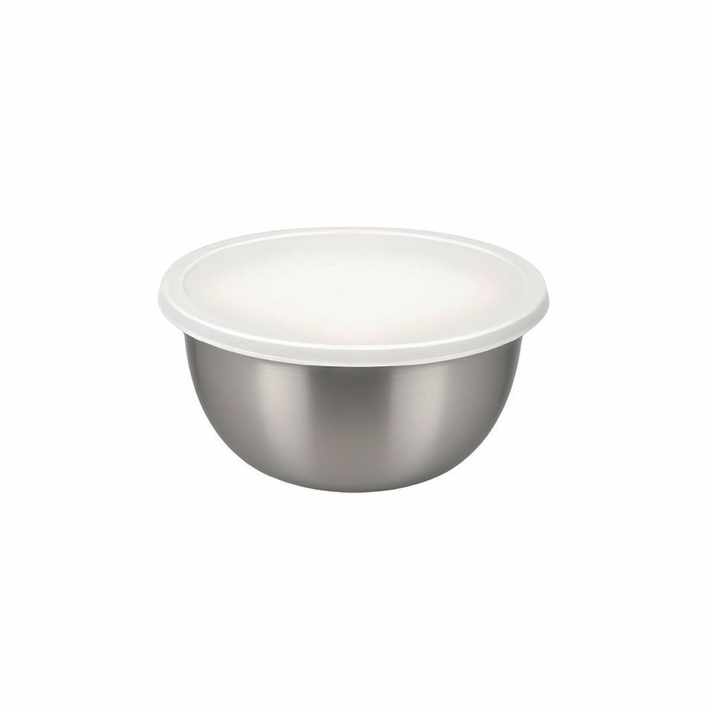 Pote Redondo Com Tampa Havan Casa 1 Litro - Aço Inox