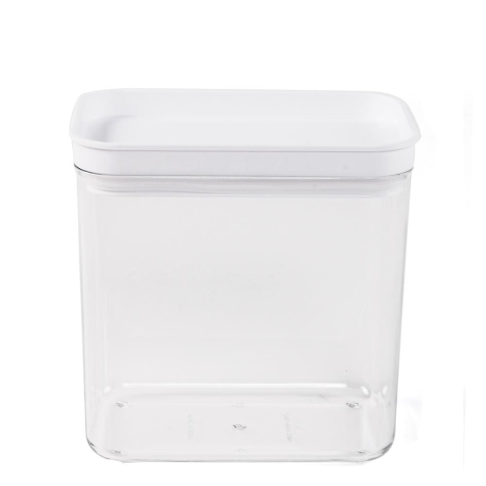 Pote Retangular Hermético Havan Casa 1,97 Litros - Transparente e Branco