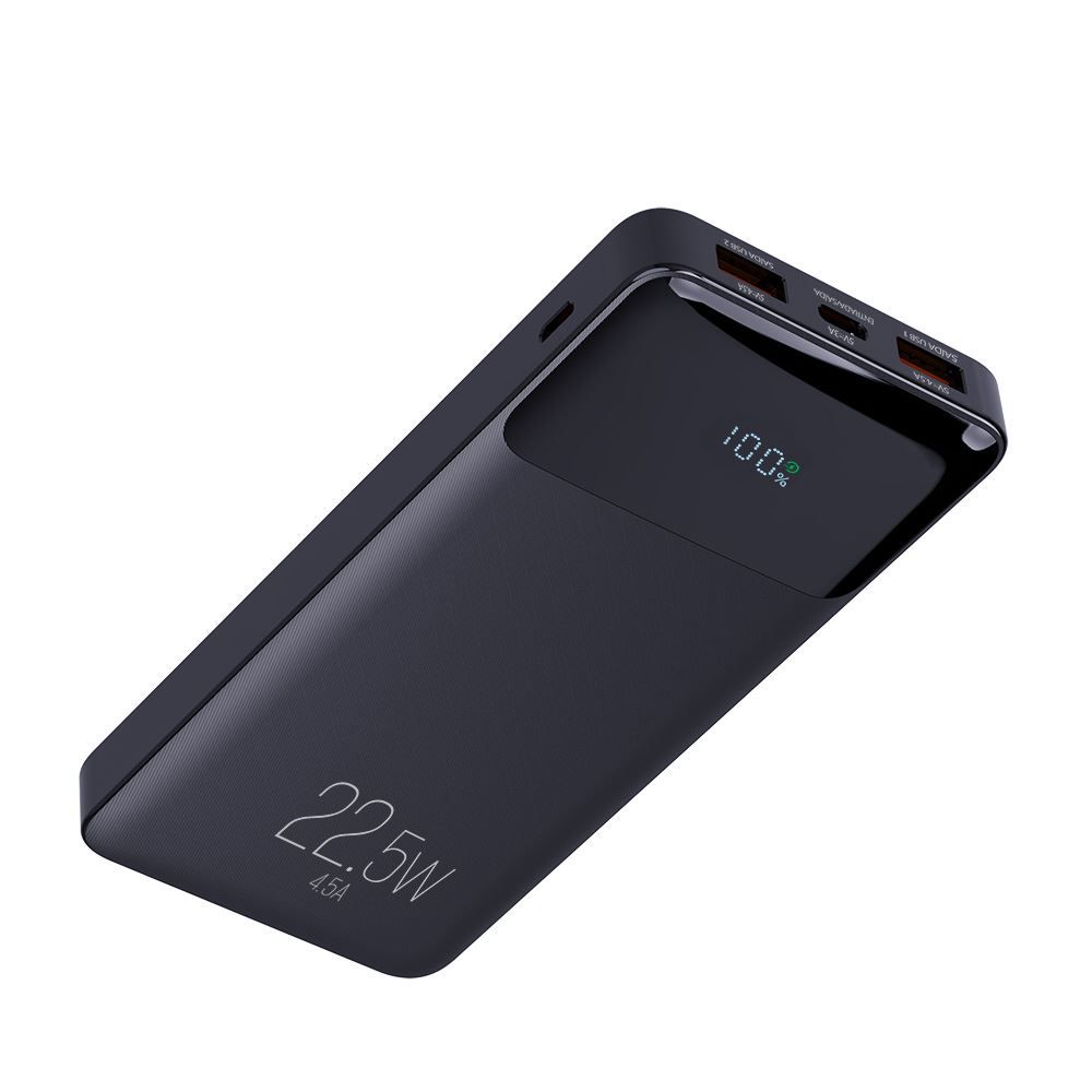 Power Bank 10200Mah Elg Com Display Indicador Preto