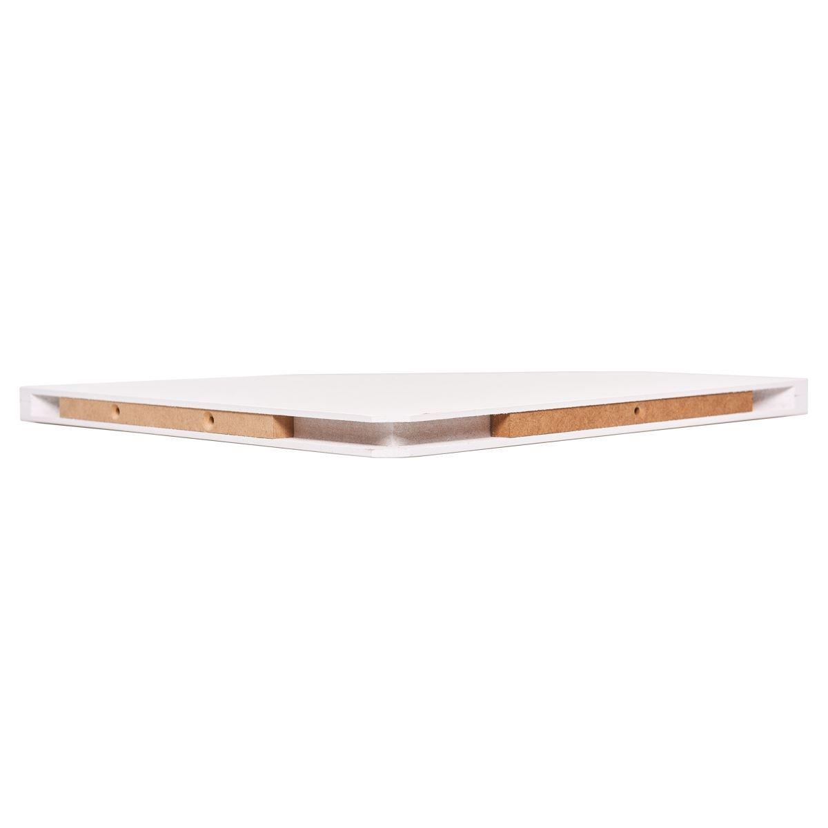 Prateleira Canto Em Mdp 30X30cm Branco Laca Jpf 143 - BRANCO