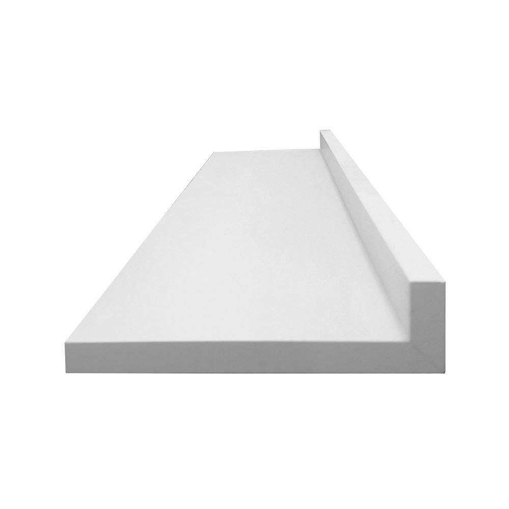 Prateleira Reta Com Aba 40Mm Mdp - Branco