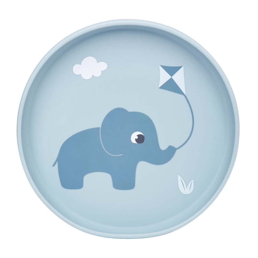 Pratinho Em Silicone Com Ventosa Cloudy Buba - Azul Claro