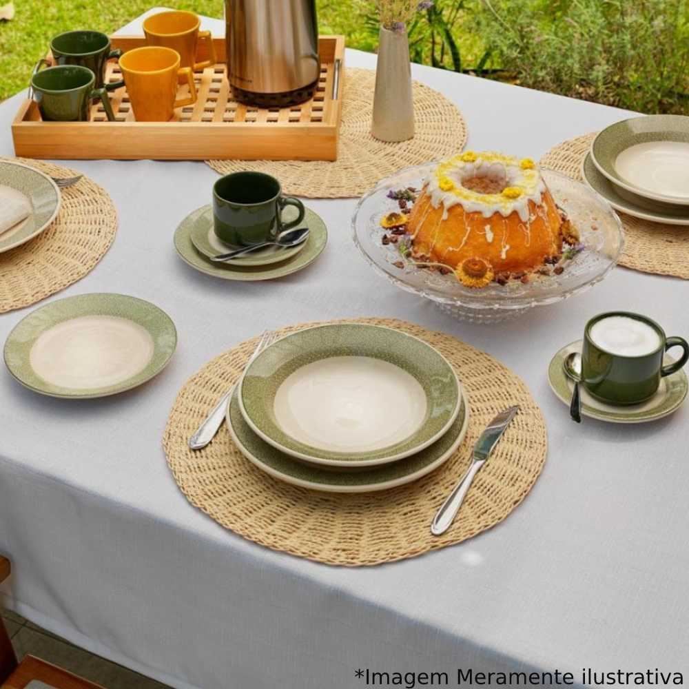 Prato De Sobremesa Donna Poppis Biona 18Cm - Verde