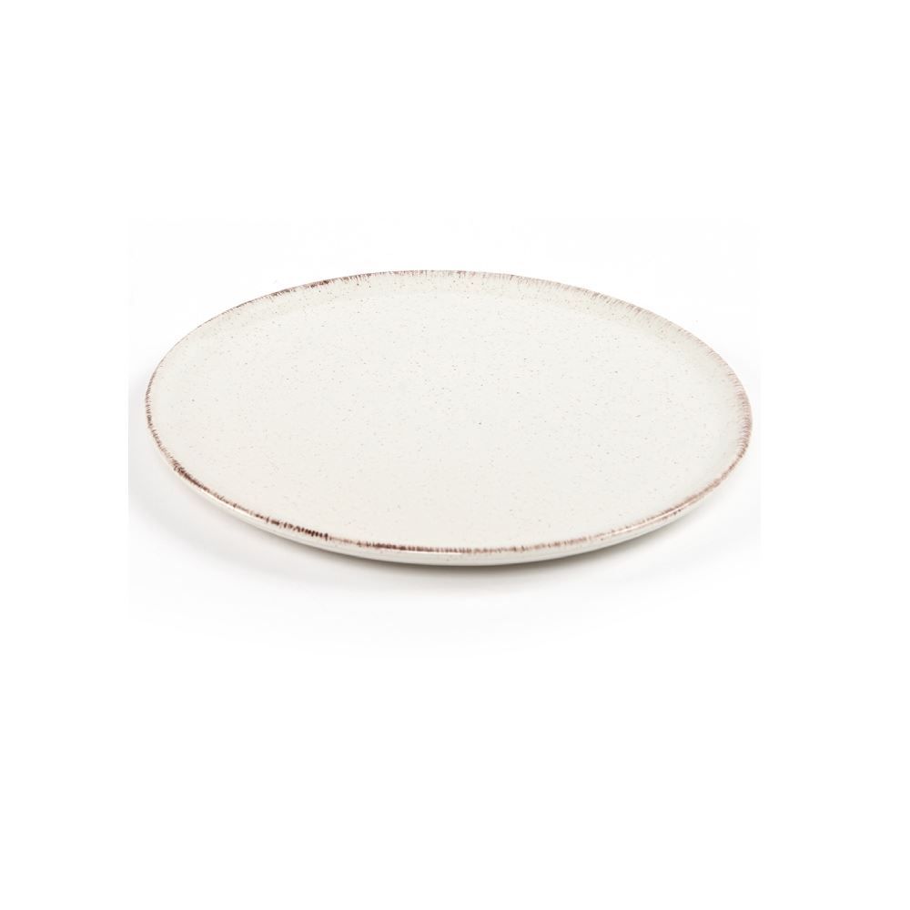 Prato De Sobremesa Naturalle Off White Havan Casa 21Cm - Cerâmica