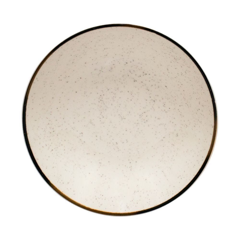 Prato Fundo Cerâmica Unni Brisa Oxford 20,5 Cm - Bege