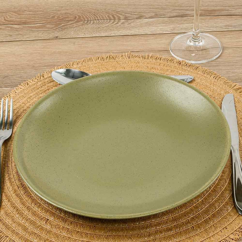 Prato Fundo Coupe Organic Olive Alleanza 25Cm - Cerâmica
