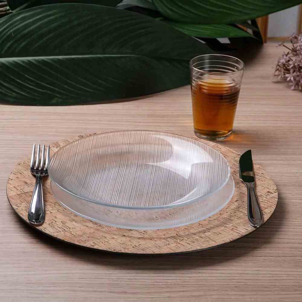 Prato Fundo Diamante Duralex 22,4Cm - Vidro Transparente