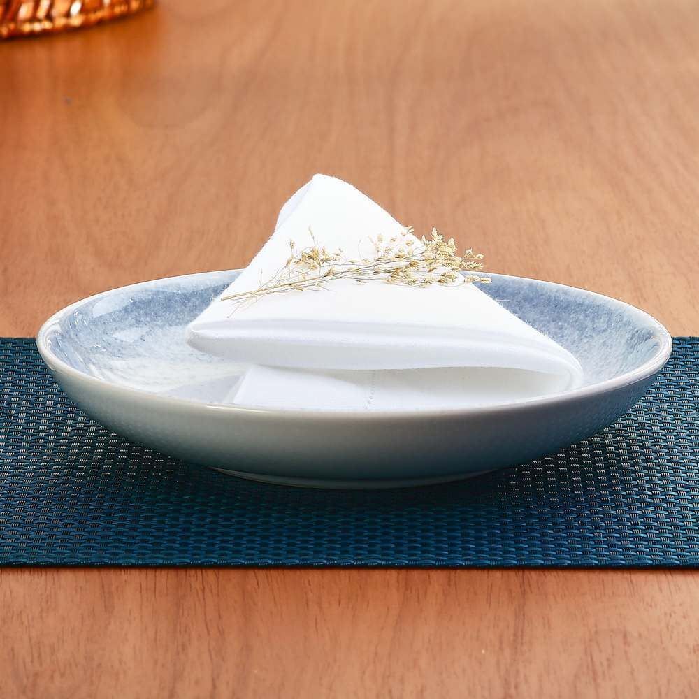 Prato Fundo Ivy Azul Havan Casa 21,5Cm - Cerâmica