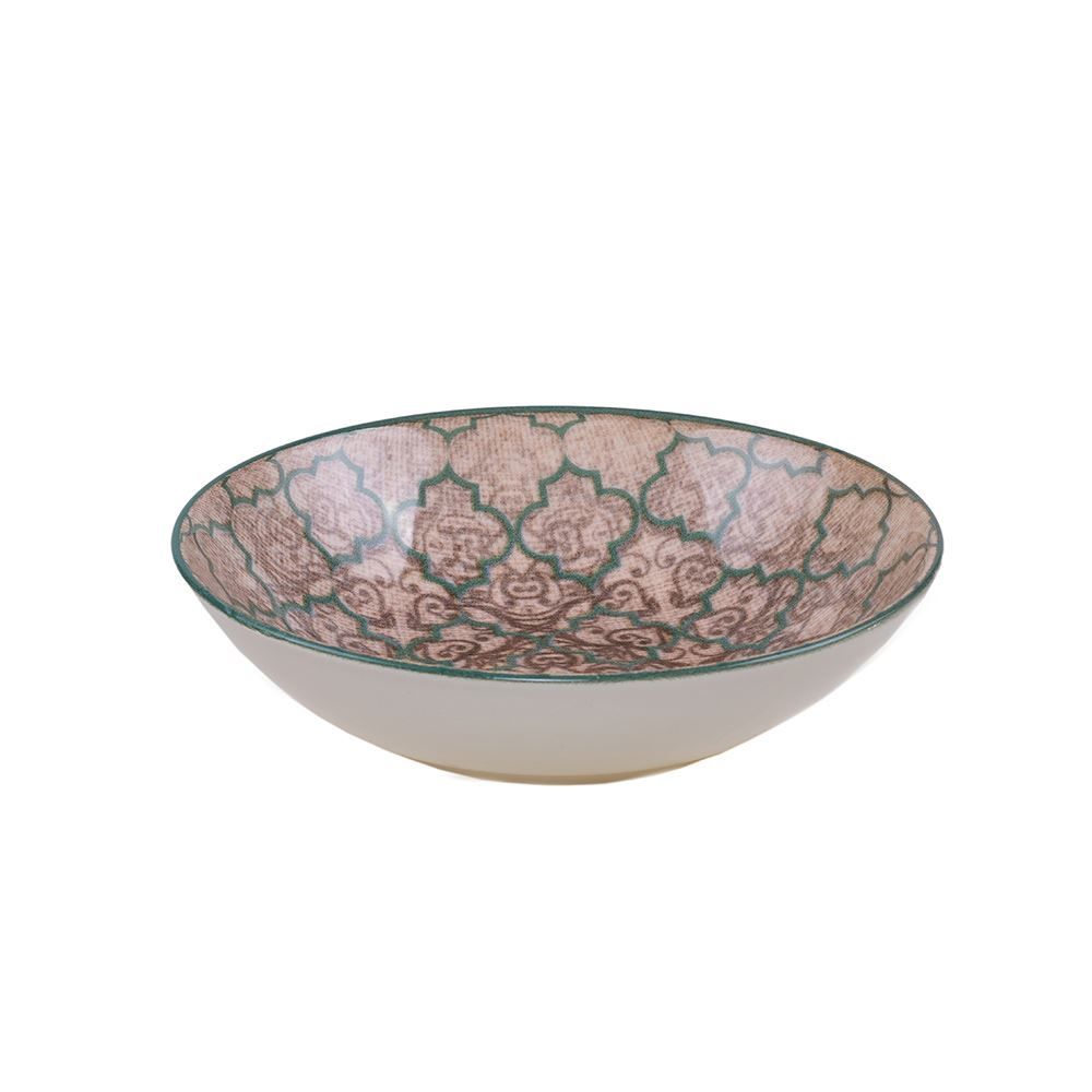 Prato Fundo Oxford Unni Linen 20Cm - Cerâmica