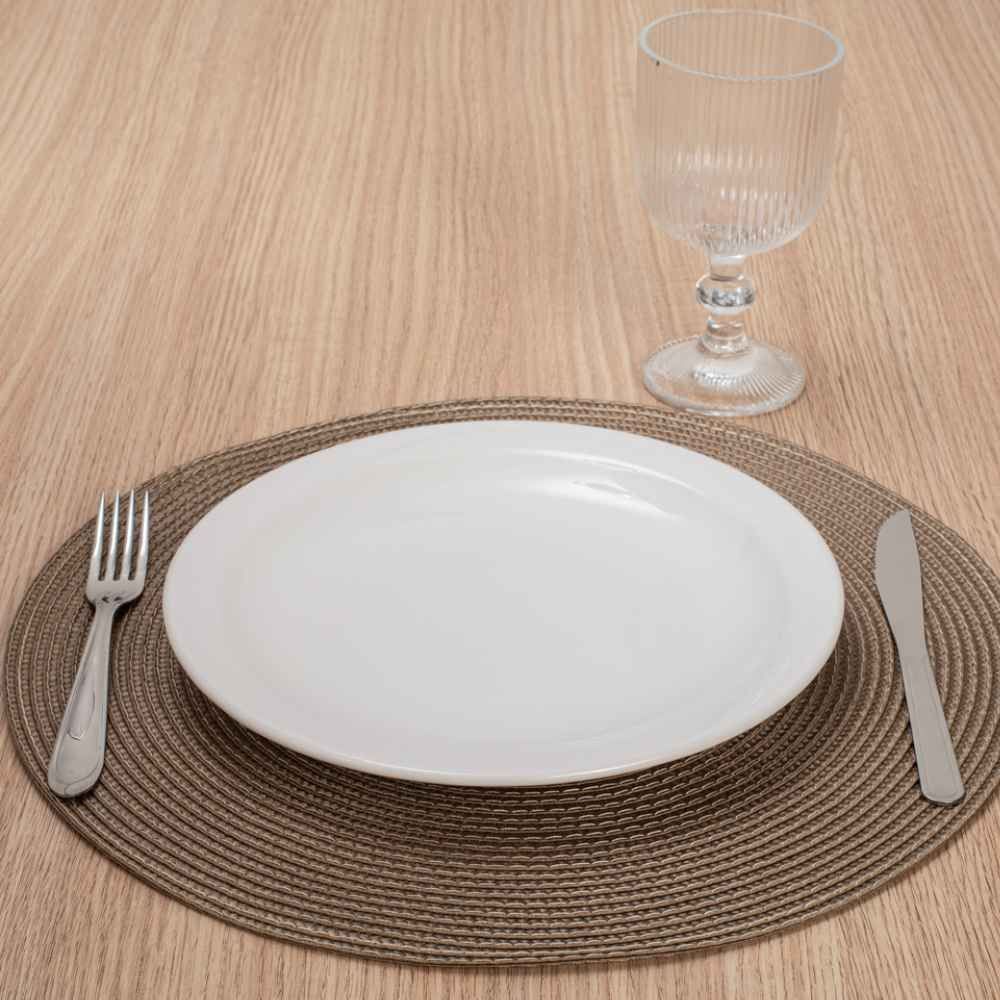 Prato Raso Hotel De Porcelana Oxford 26Cm - Branco