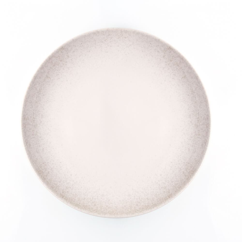 Prato Raso Ivy Bege Havan Casa 27Cm - Cerâmica