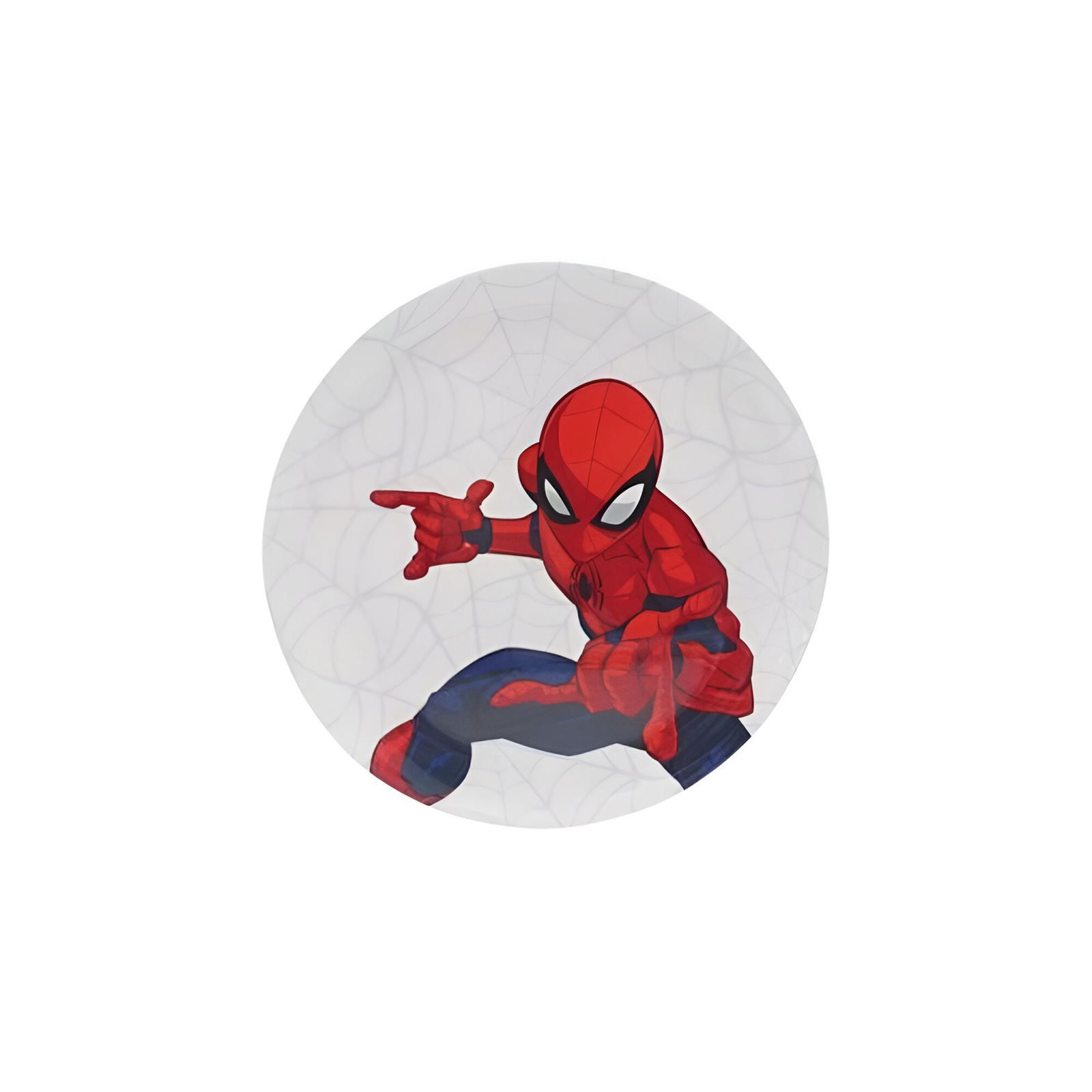 Prato Raso Melamina Disney 20,2Cm - Homem Aranha
