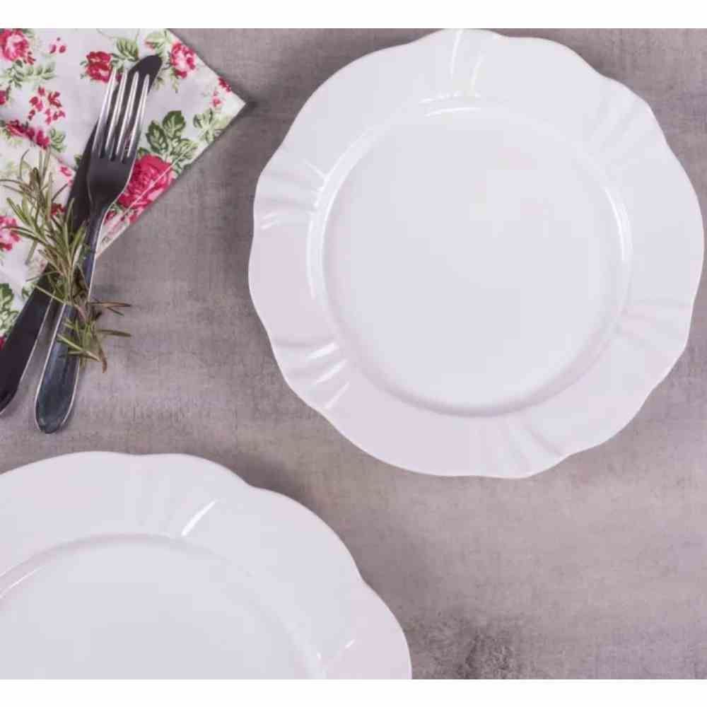 Prato Raso Oxford Soleil White 29Cm - Porcelana