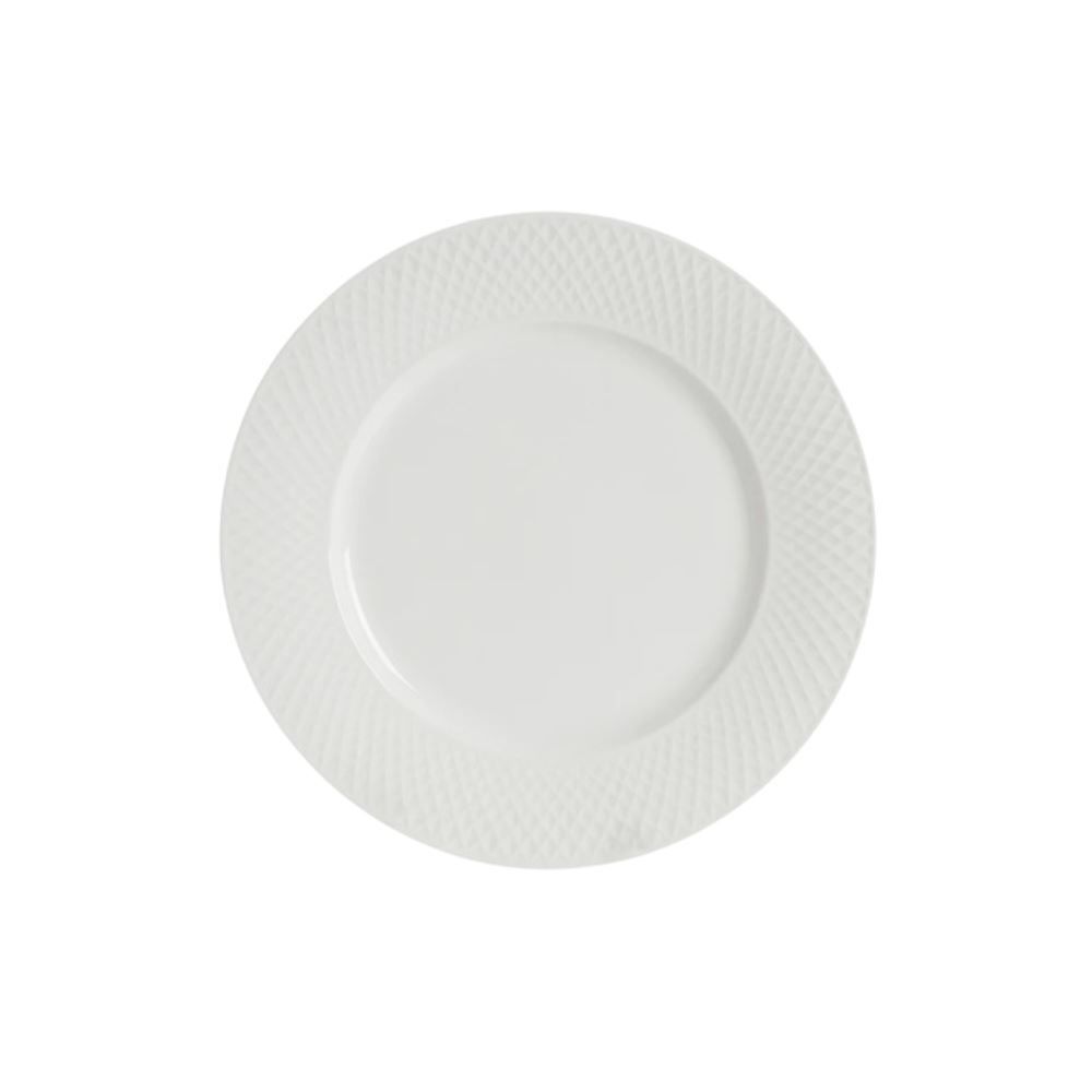 Prato Sobremesa Porcelana Valência Havan Casa 20Cm - Branco