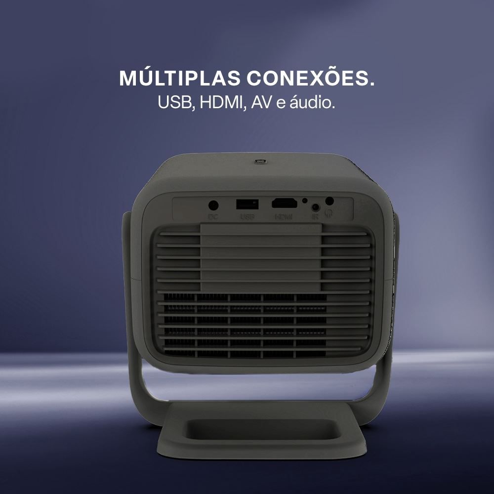 Projetor  Smart Full Hd - Multi L Portátil Foco Eletrônico L Wi Fi Bt