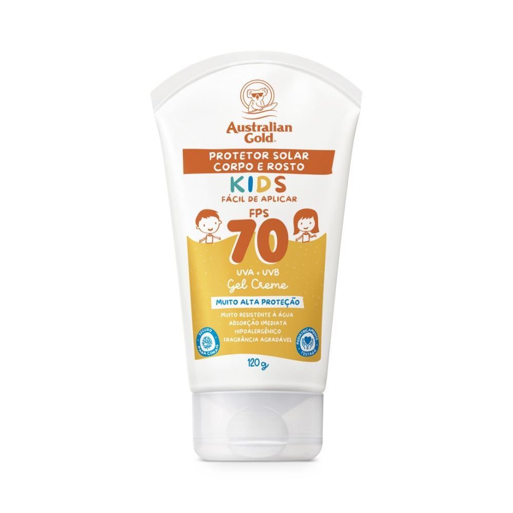 Protetor Solar Kids Corpo E Rosto Fps 70 Australian Gold - 120 g