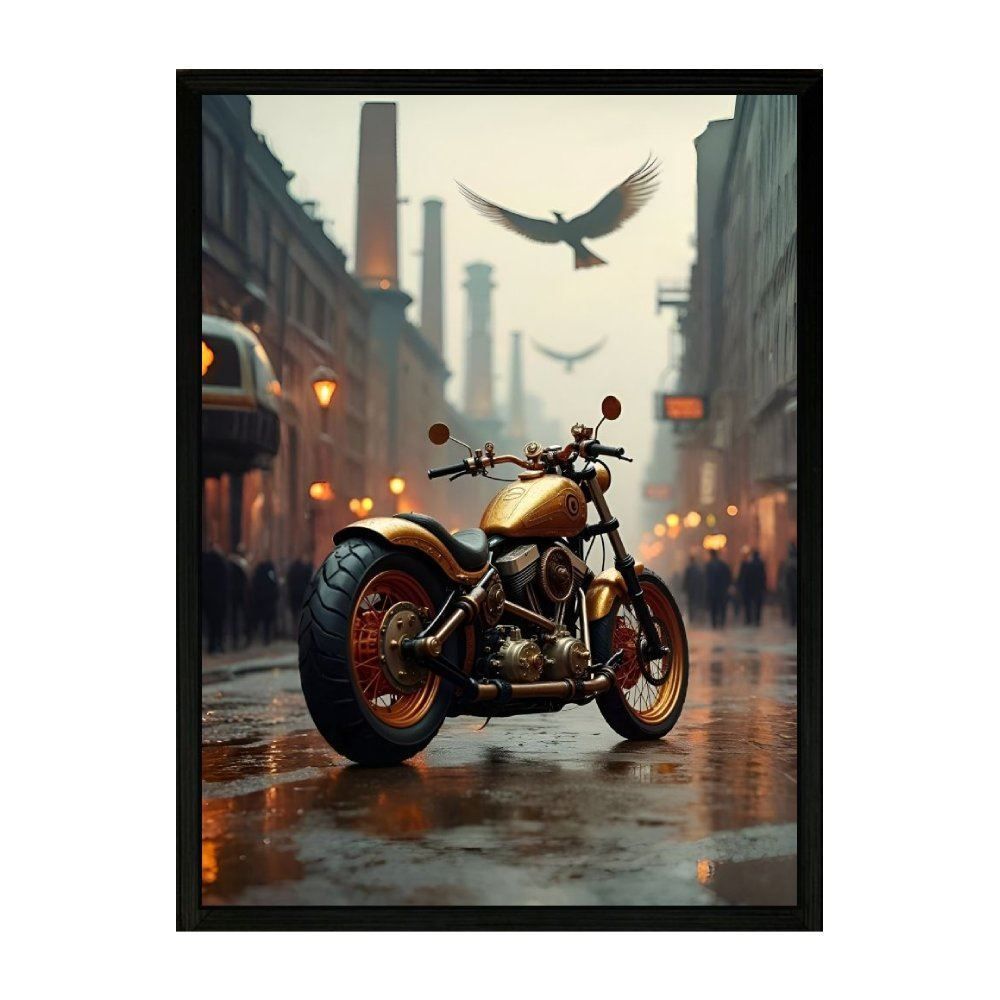 Quadro Retangular Fx Quadros 33Cm - Asas De Metal