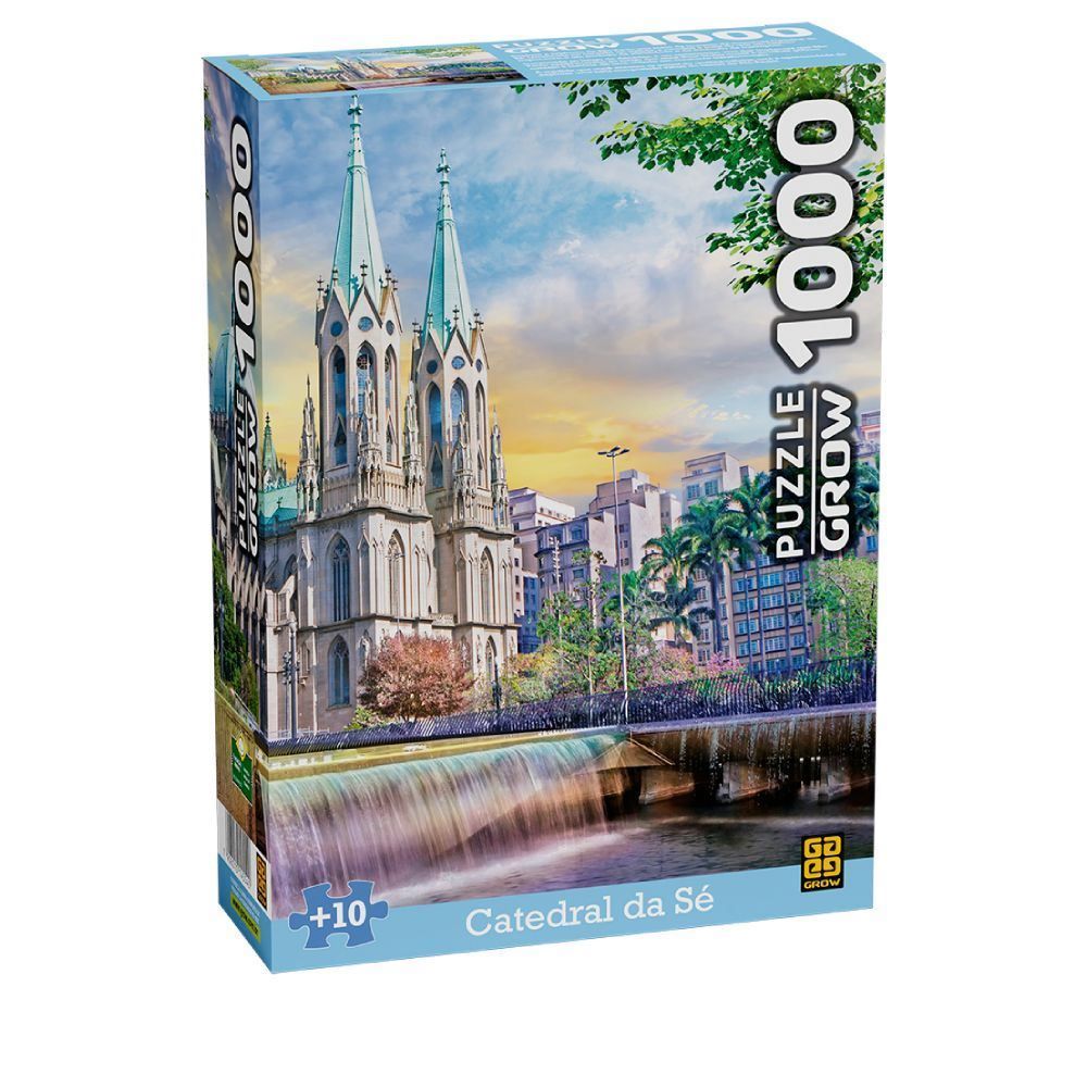 Quebra Cabeça 1000 Peças Catedral Da Sé Grow - 04554 