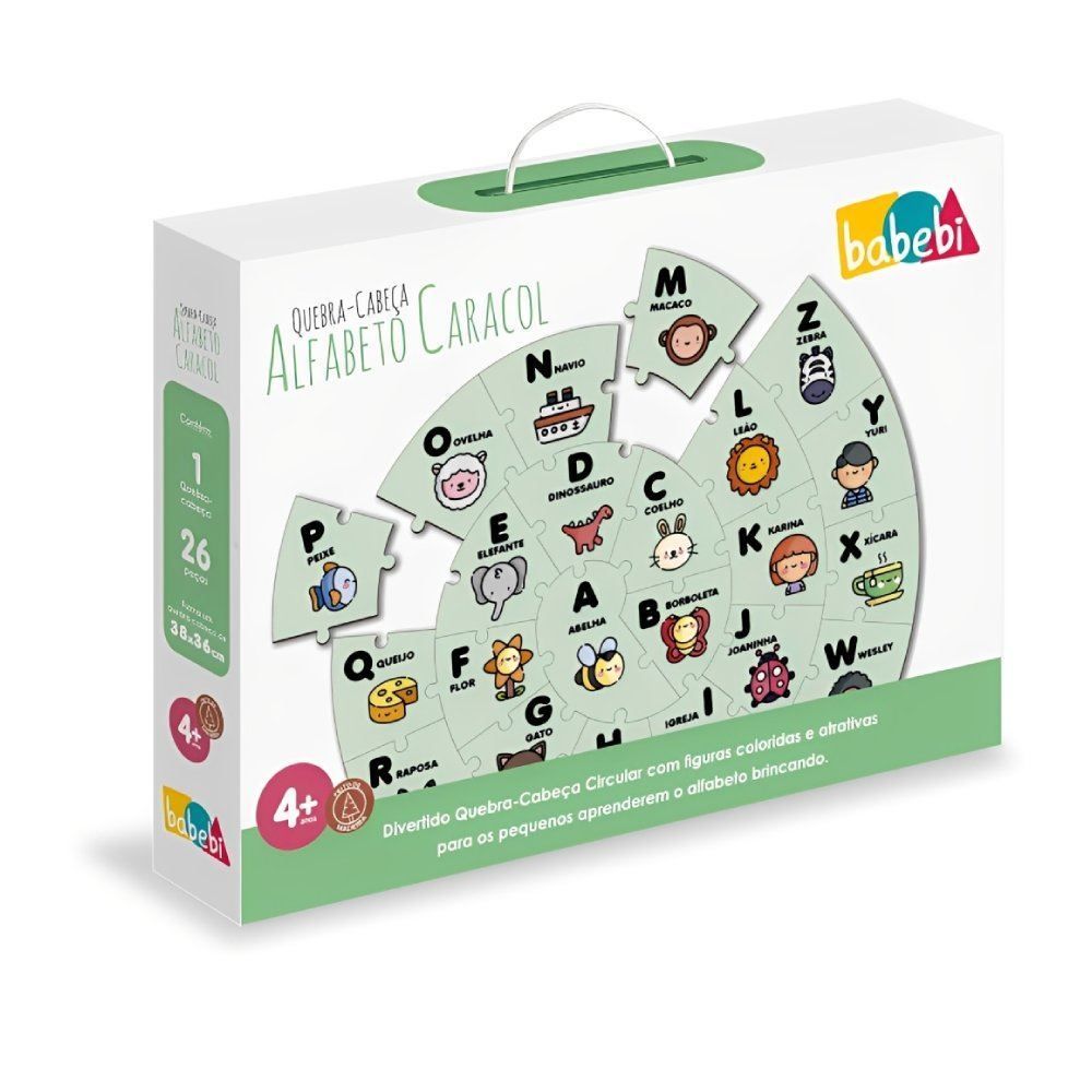 Quebra-Cabeça Alfabeto Caracol - 6075