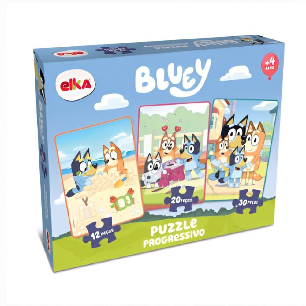 Quebra-Cabeça Progressivo Bluey Elka - 1317