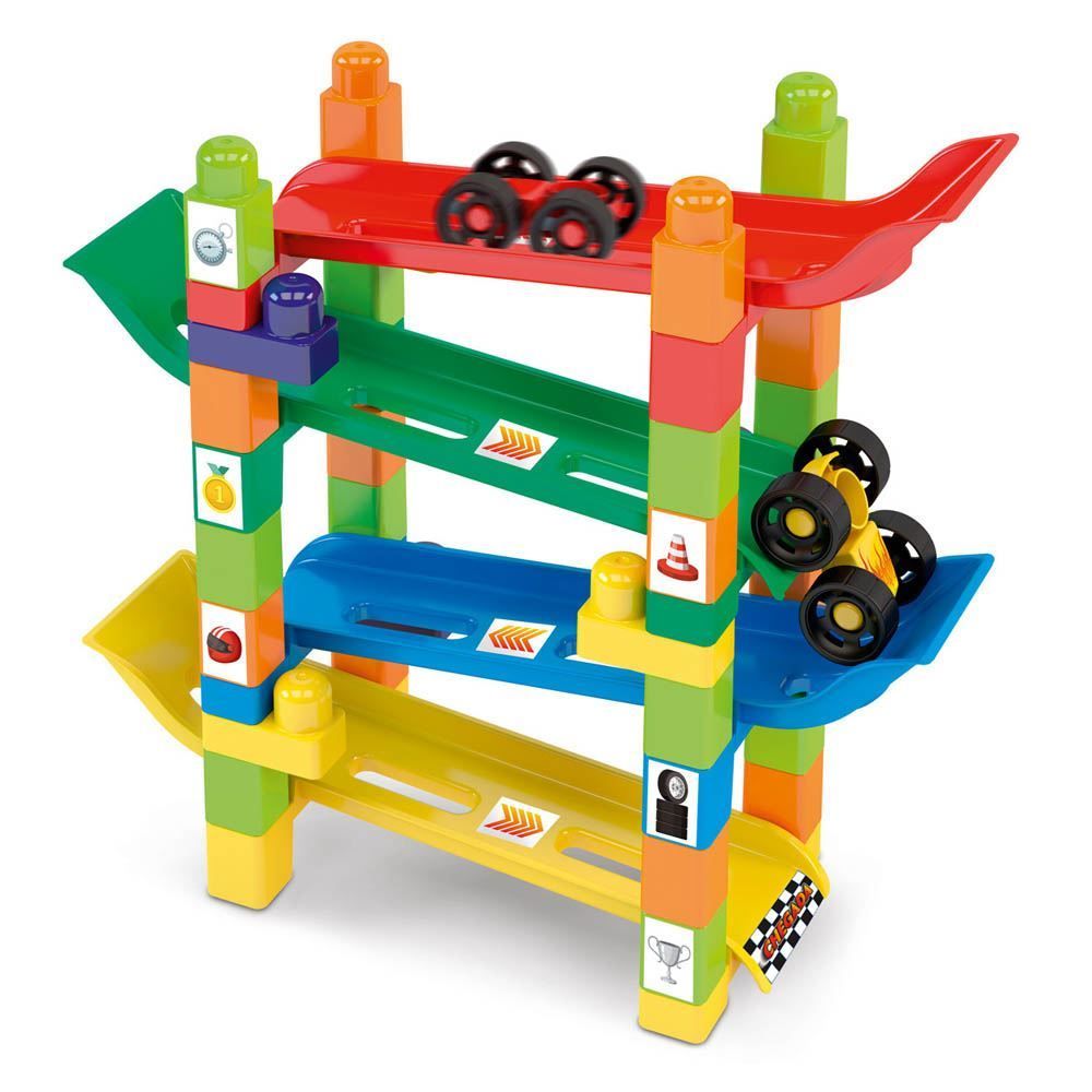 Rampa Maluca Pista Com Carrinhos 34 Peças Dismat - 2127