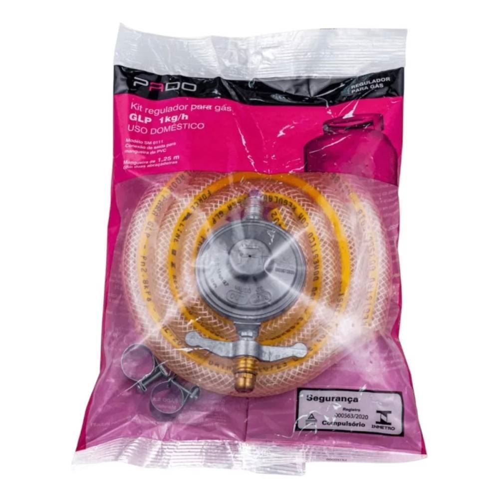 Regulador De Gás Com Mangueira 1Kg Pado
