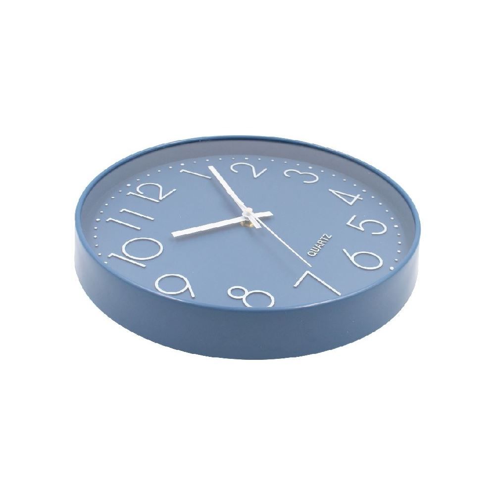 Relógio De Parede Azul Havan Casa - 30 Cm