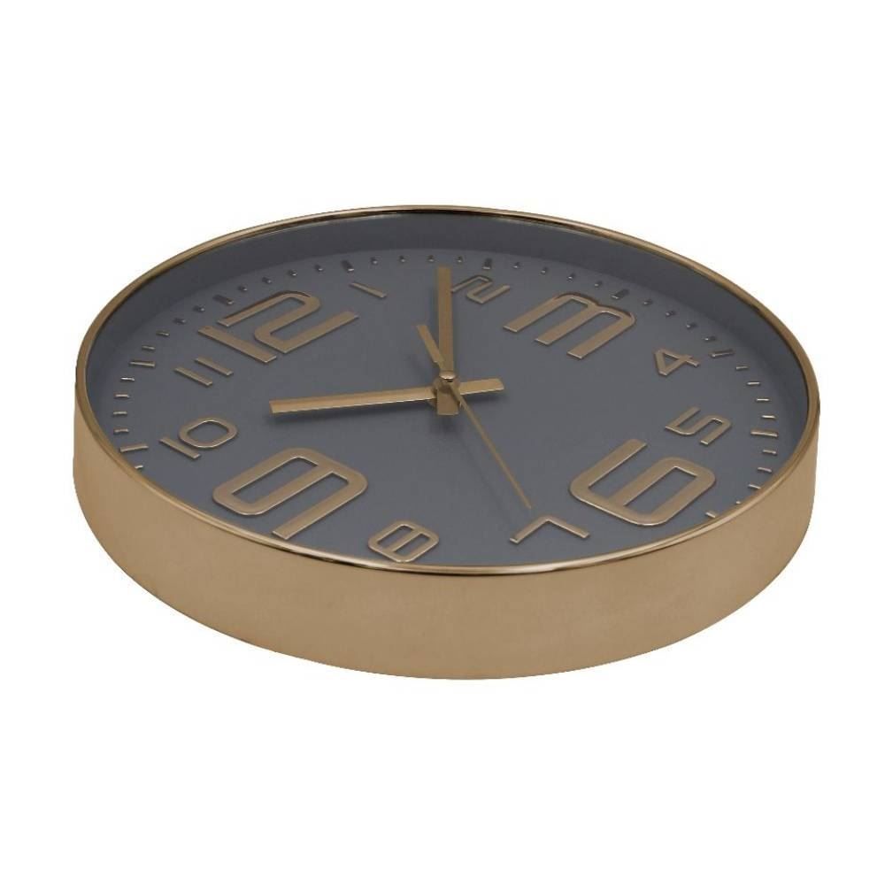 Relógio De Parede Dourado E Cinza Havan Casa - 30cm