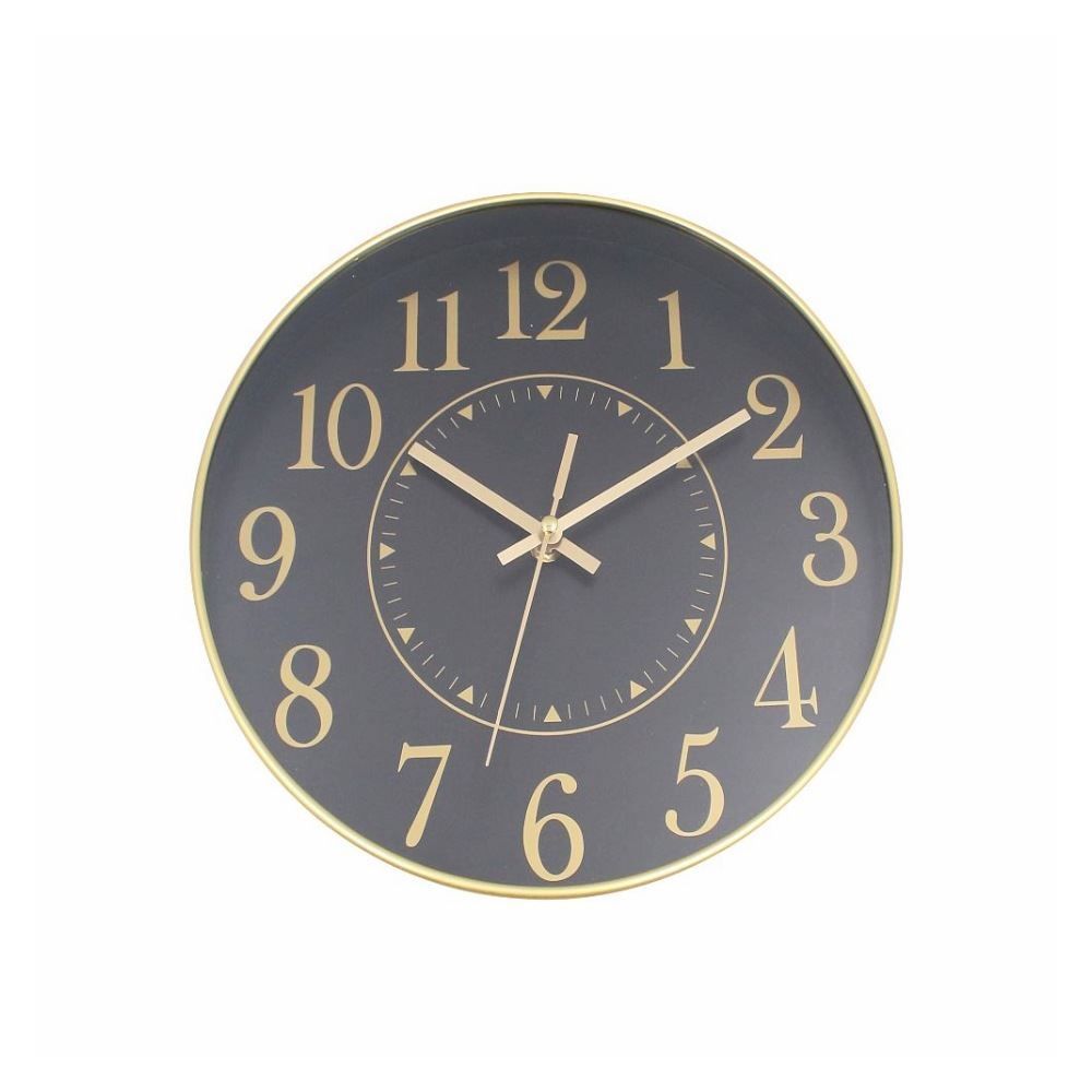 Relógio De Parede Dourado E Preto Havan Casa - 30 Cm