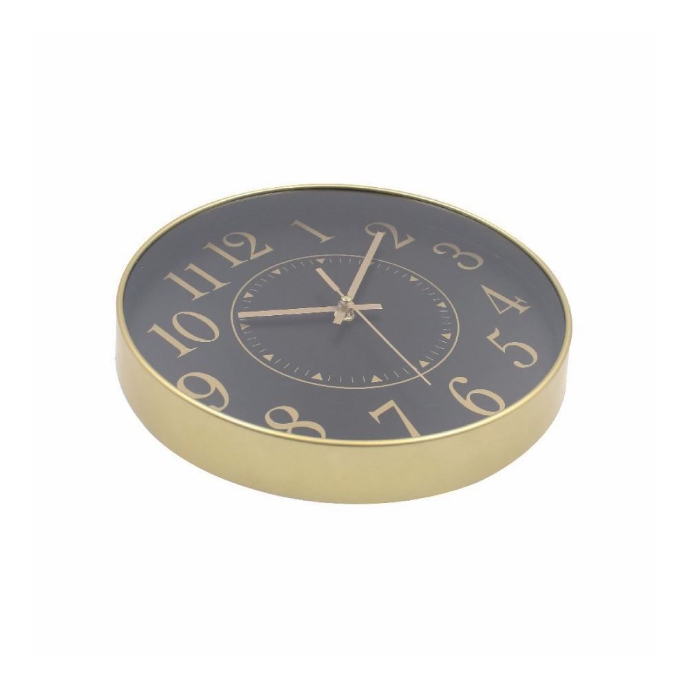 Relógio De Parede Dourado E Preto Havan Casa - 30 Cm