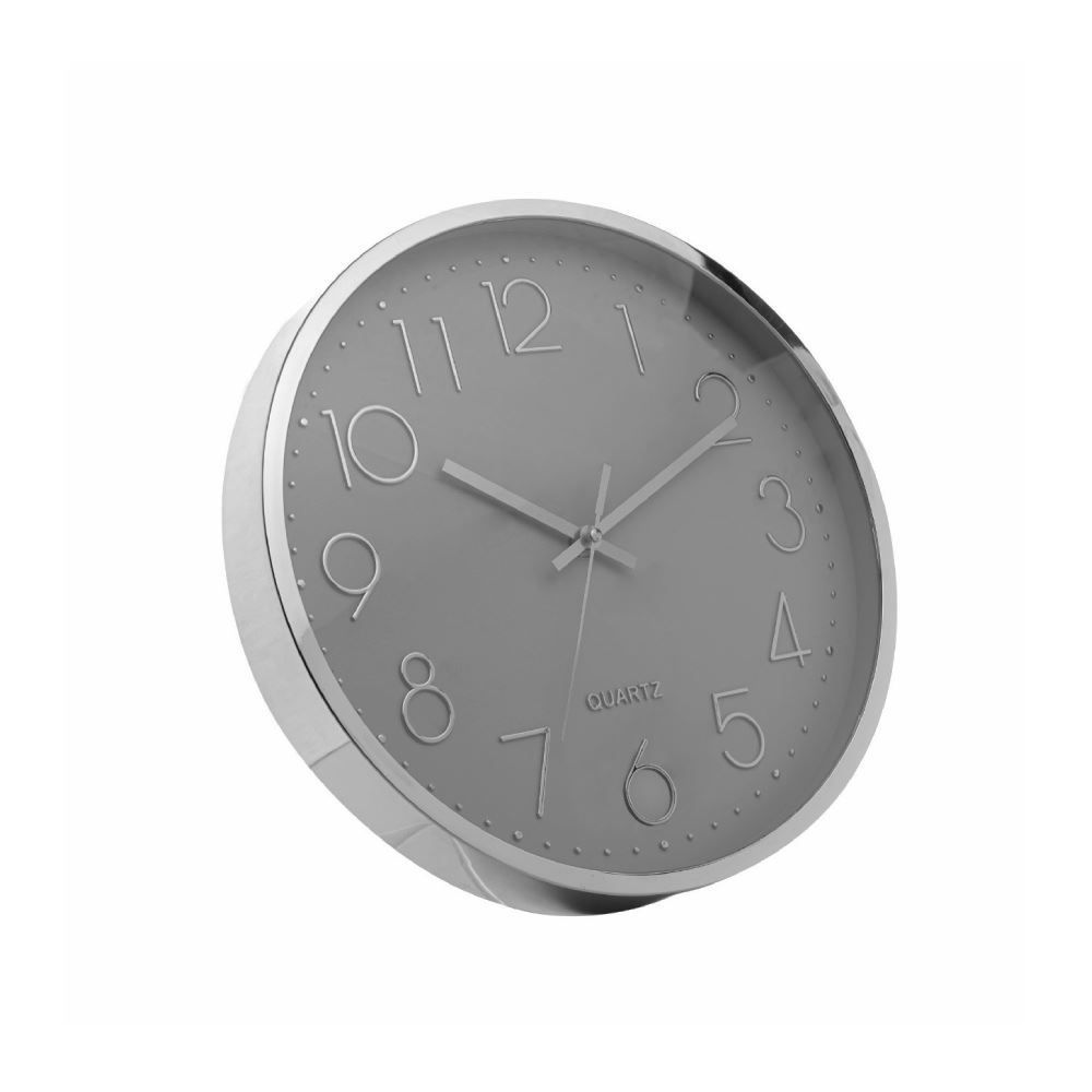 Relógio De Parede Lyor 30,5 Cm - Cinza