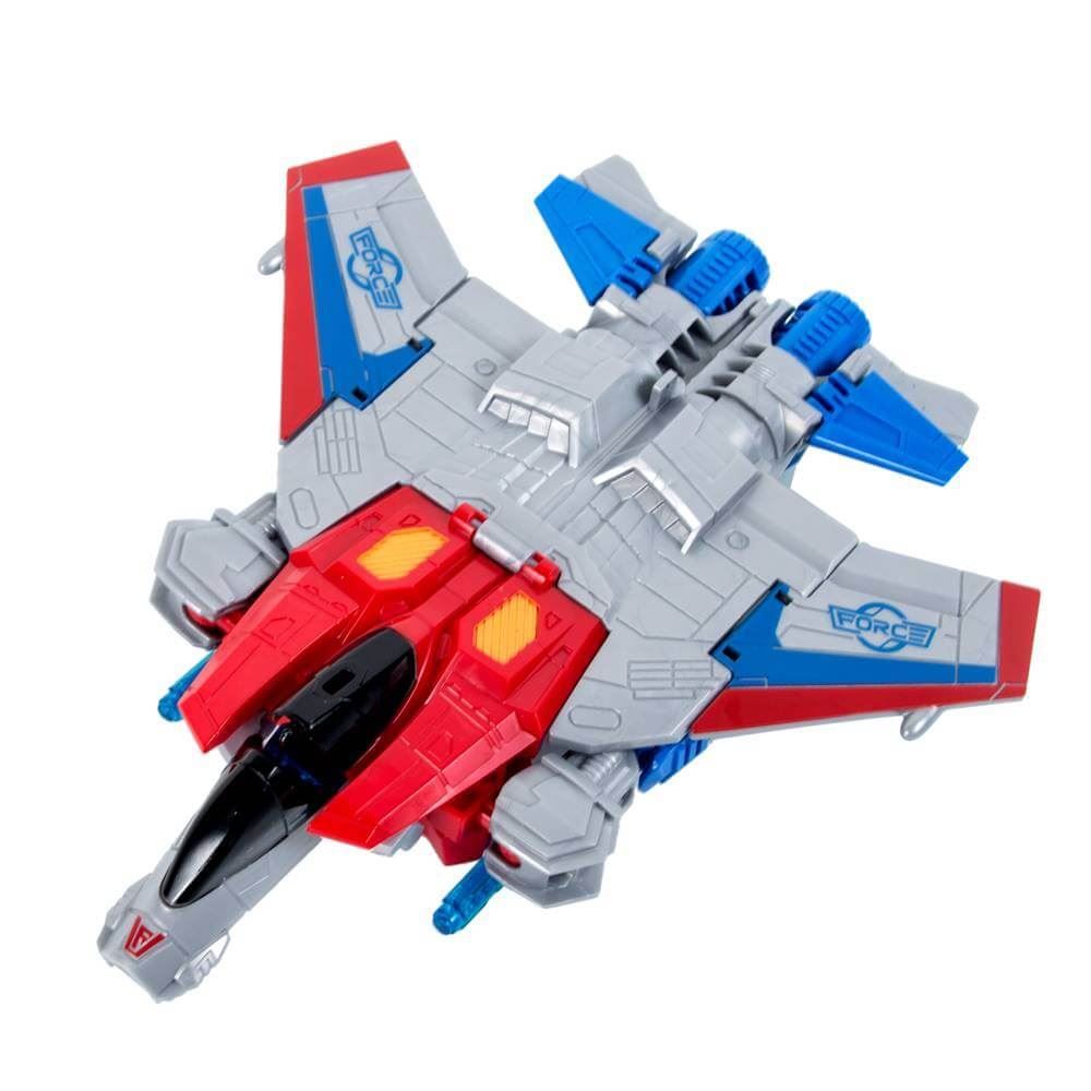 Robô Transformador Avião Azul/Vermelho Havan Toys - HBR0493