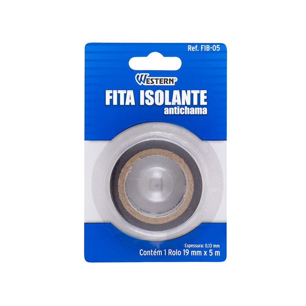 Rolo De Fita Isolante 19Mm X 5M Western - FIB-05