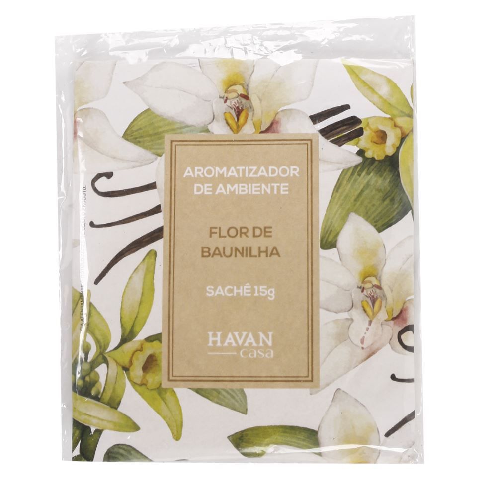 Sachê Aromatizante Evita Mofo 15G Havan Casa - Flor De Baunilha