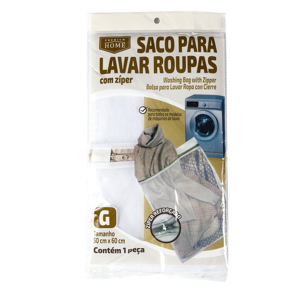 Saco Grande Para Lavar Roupa Plast Leo 50X60cm - 50Cm x 60Cm