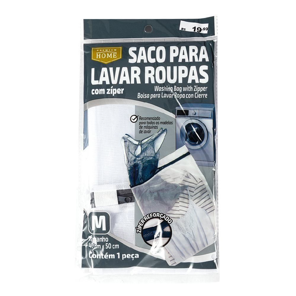 Saco Médio Para Lavar Roupas Plast Leo 40X50cm - 40Cm x 50Cm